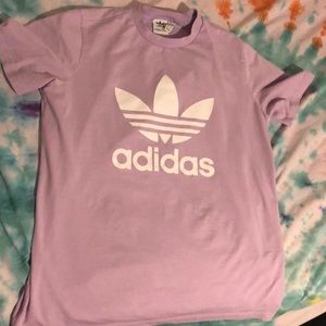 Purple adidas t-shirt